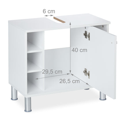 Bathroom Cabinet with Door and Shelves