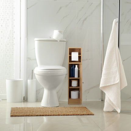 Bathroom Cabinet with Storage and Toilet Roll Holder