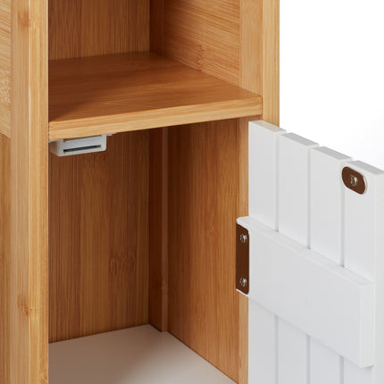 Bathroom Cabinet with Storage and Toilet Roll Holder