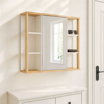 Bathroom Mirror Cabinet, Wall-Mounted Storage