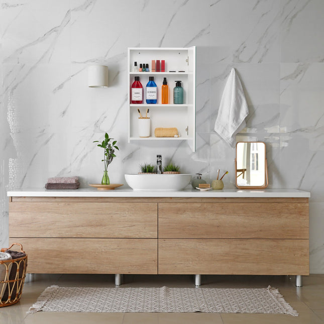 Bathroom Mirror Cabinet with Adjustable Shelf