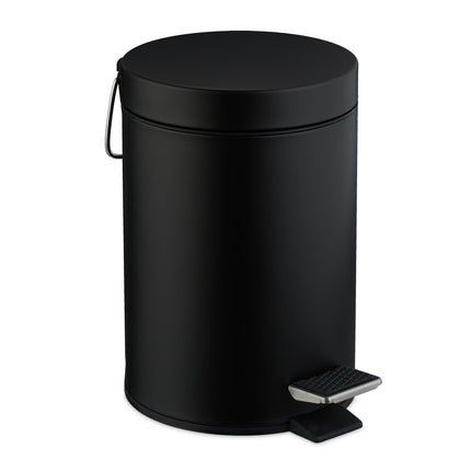 Bathroom Pedal Bin, 3L Matte Metal