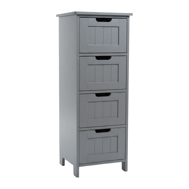 Bathroom Storage Cabinet, 4 Drawers, Space-Saving Design