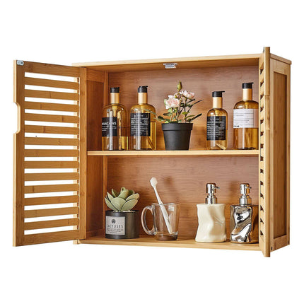 Bathroom Wall Cabinet, 2 Doors, Adjustable Shelf, Wall Mount