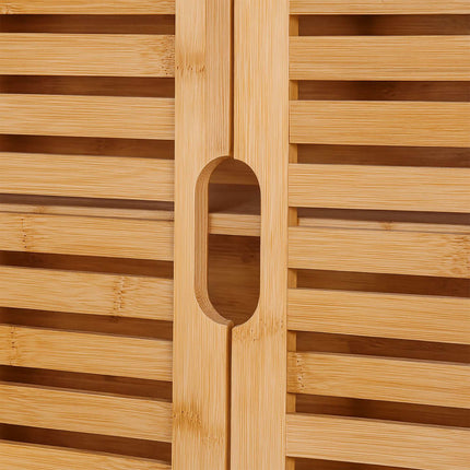 Bathroom Wall Cabinet, Adjustable Shelf, Louvered Doors