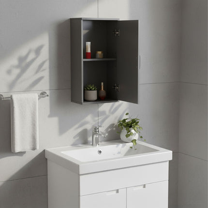 Bathroom Wall Cabinet, Adjustable Shelves, Space-Saving