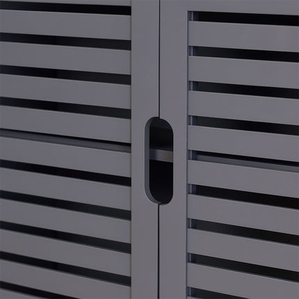 Bathroom Wall Cabinet, Louvered Doors, Adjustable Shelves