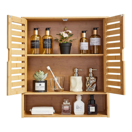 Bathroom Wall Cabinet – Over-Toilet, 2 Doors, Adjustable Shelf