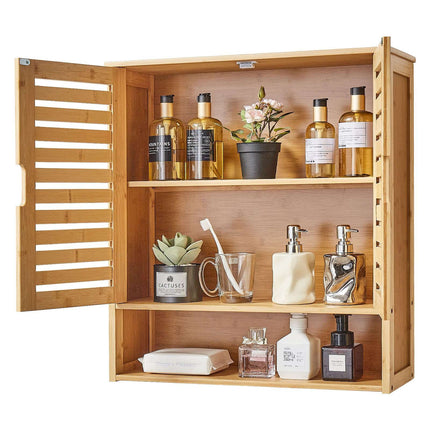 Bathroom Wall Cabinet – Over-Toilet, 2 Doors, Adjustable Shelf
