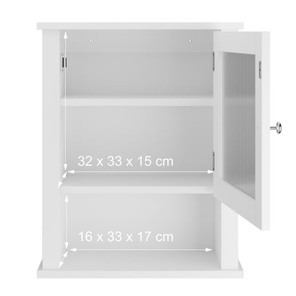Bathroom Wall Cabinet with Adjustable Shelves