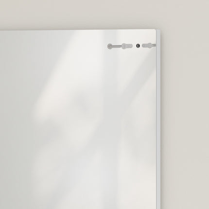 Bathroom Wall Mirror with Shelf, White, 50 x 60 cm