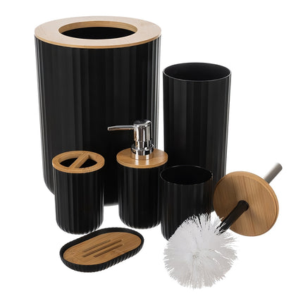 Bathroom accessories set - black Ruhhy24636