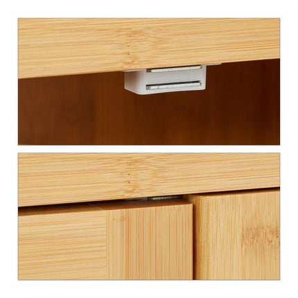Bathroom cabinet LAMELL bamboo