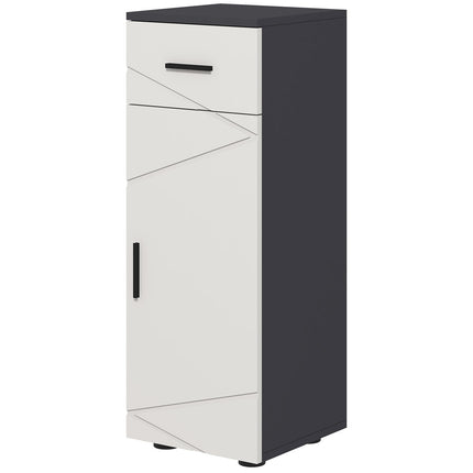 Bathroom storage cabinet, gray, 30 x 30 x 82 cm, adjustable shelves