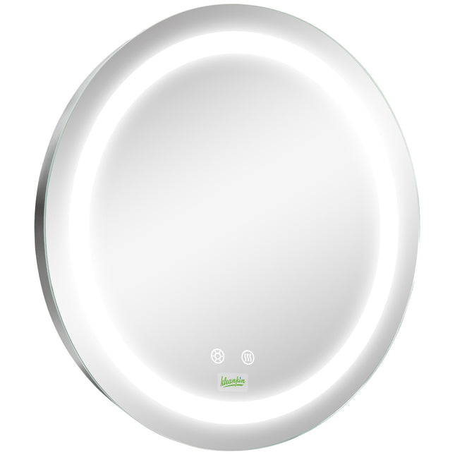 LED Bathroom Mirror, Ø50 cm, Anti-Fog, Touch & Memory Function