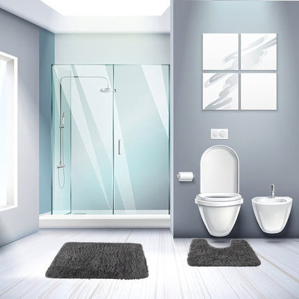 Bathroom rug - set - gray Ruhhy 24353