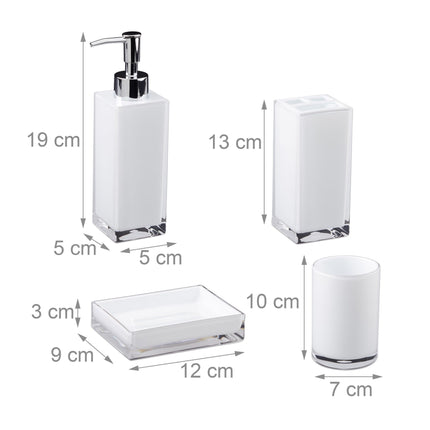 Bathroom set with 4 parts