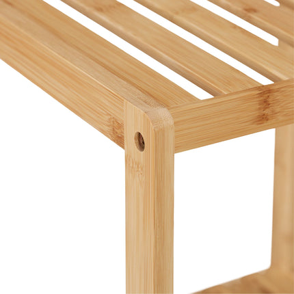 Bathroom shelf in bamboo 4 shelves