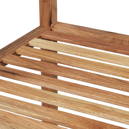 Bathroom shelf in walnut with 4 shelves