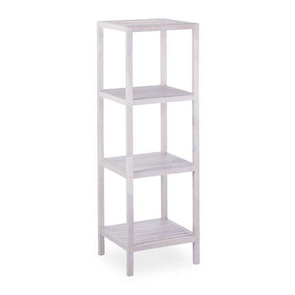 Bathroom shelf walnut white