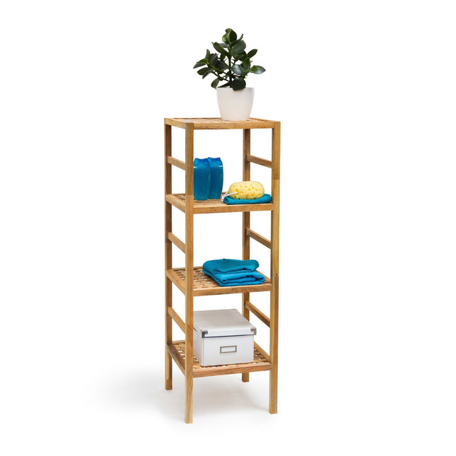 Bathroom shelf walnut wood