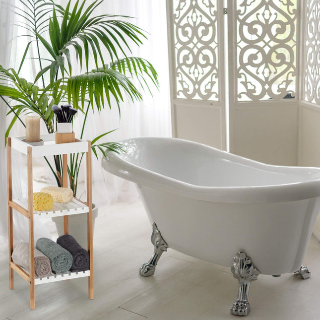 Bathroom shelf with 3 shelves