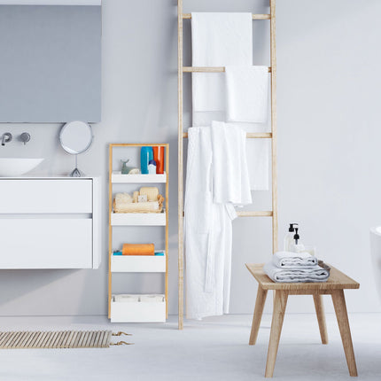 Bathroom shelf with 4 shelves