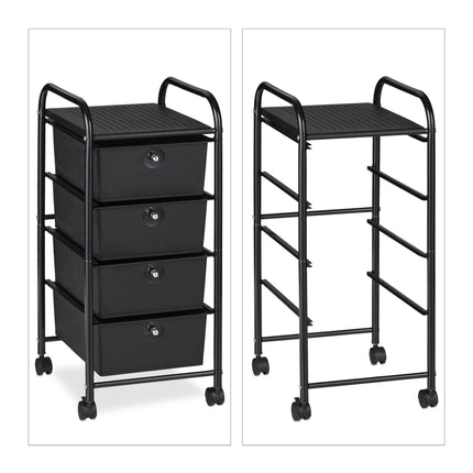 Bathroom trolley with 4 drawers
