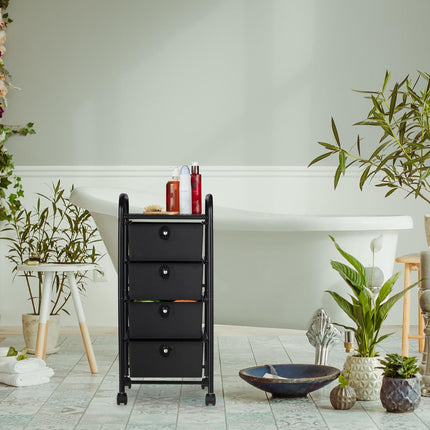 Bathroom trolley with 4 drawers