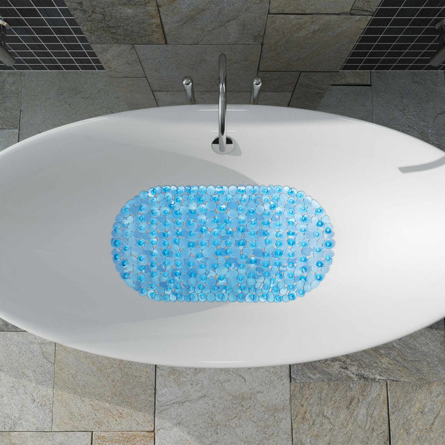 Bath rug in stone look