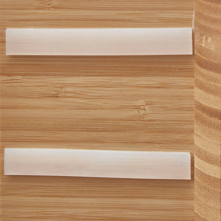 Bath shelf in bamboo with glass holder