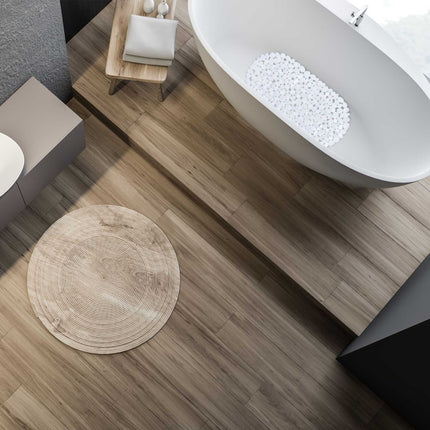 Bathtub interior in stone look