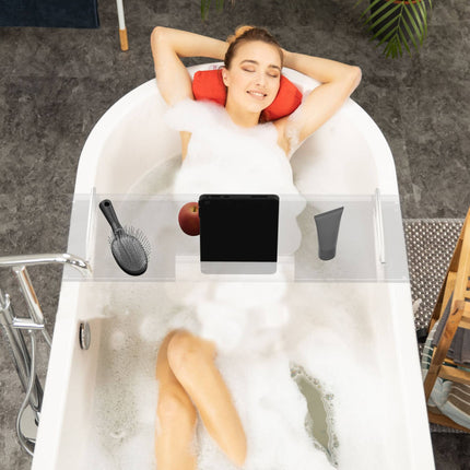 Bathtub shelf in acrylic