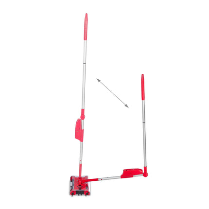 Battery-Operated Multi-Purpose Sweeper Broom, Red