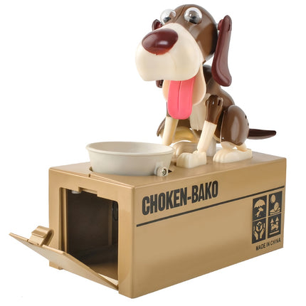 Battery-operated piggy bank - brown dog 22470