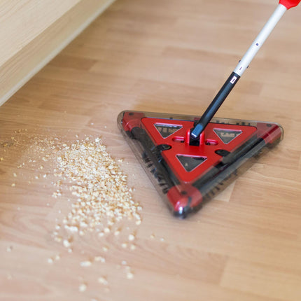 Battery-powered broom without bag