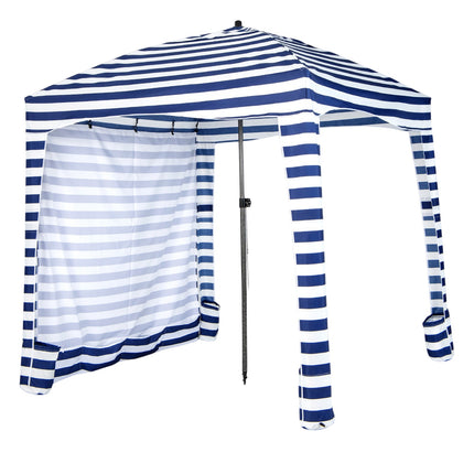 Beach Cabana Tent 6x6 Ft, Detachable Sidewall, Bag