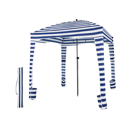 Beach Cabana Tent 6x6 Ft, Detachable Sidewall, Bag