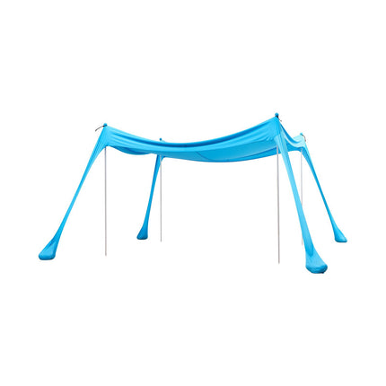 Beach Canopy Sun Shelter 3x3m, UPF 50+, 4 Sandbags
