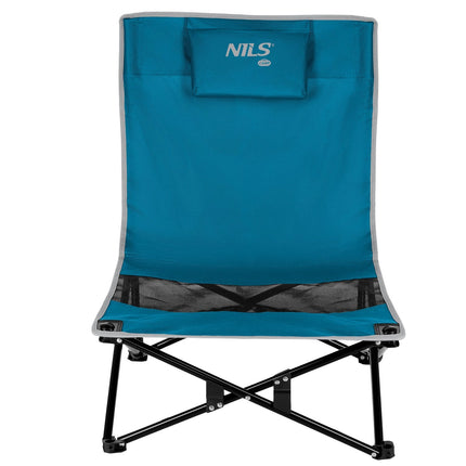 Beach Chair, Foldable, Blue/Grey, Portable