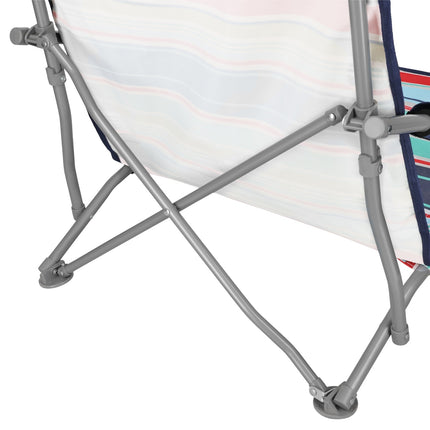Beach Chair, Foldable, Blue-Red, Portable