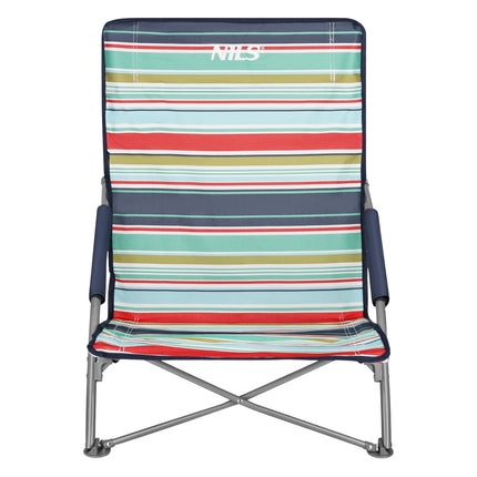 Beach Chair, Foldable, Blue-Red, Portable
