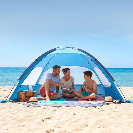 Beach Tent Sun Shelter, 3-Person, UPF 50+, Carry Bag