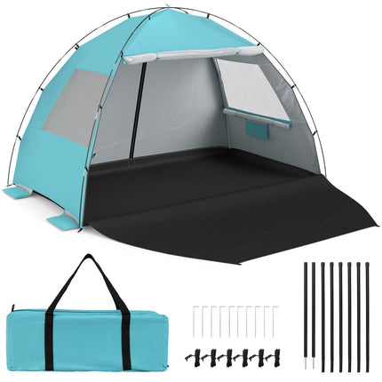 Beach Tent Sun Shelter, Pop-Up Canopy, UPF50+, 6-Person