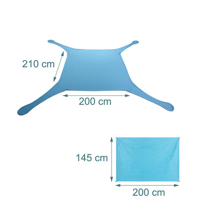 Beach Tent with Sun Protection and Large Mat