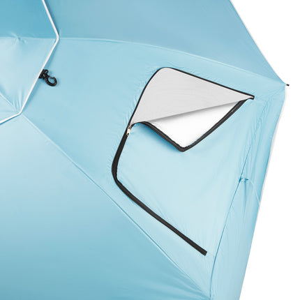 Beach Umbrella Windscreen 2-in-1 XXL 240cm Blue