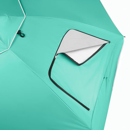 Beach Umbrella Windscreen 2-in-1 XXL 240 cm Green