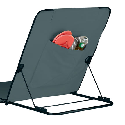 Beach mat with parasol