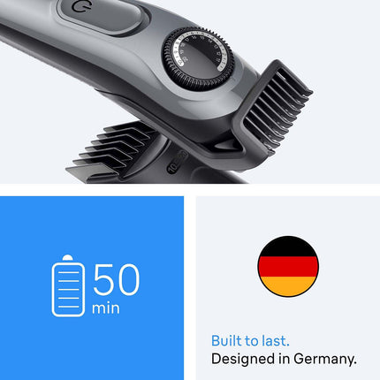 Beard Trimmer with 5 Attachments, 40 Length Settings