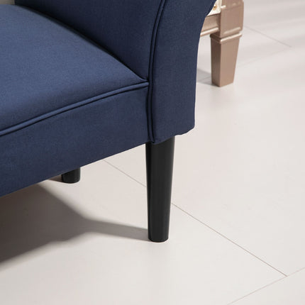 Blue upholstered bed bench, 130 kg Capacity, 102 x 36 x 51 cm